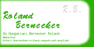 roland bernecker business card